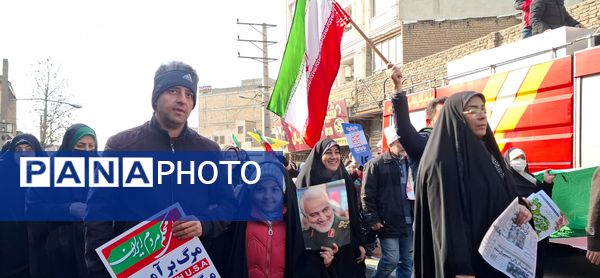 راهپیمایی ۲۲ بهمن در شهرستان قدس  