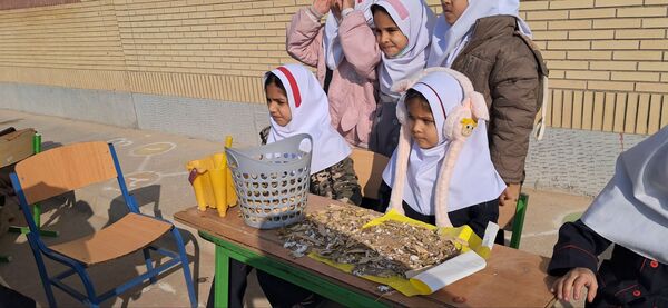 ایستگاه سبز طبیعت در مدرسه شهید رزمی خلیل آباد