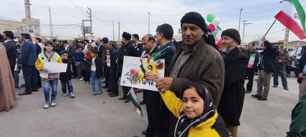 شور و حماسه راهپیمایی 22 بهمن در شهر جعفریه