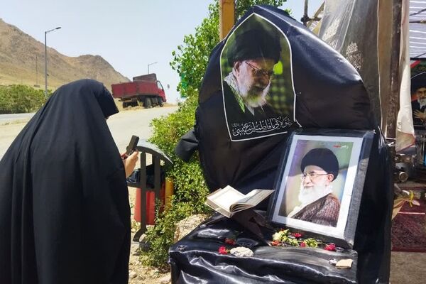 خداحافظ ای خادمِ دین و ملت؛ موکب «دلدادگان رهبر شهید» در فیروزکوه 