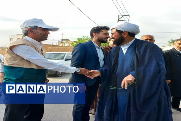 استقبال از خادمان حرم مطهر امام رضا( ع) در شهرستان فاروج 