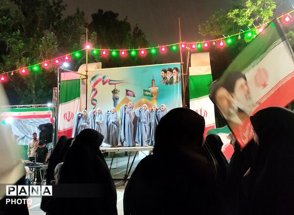 حماسه اقتدار تجمعات درمیدان هشتم شهریور مشهد از قاب پانا 