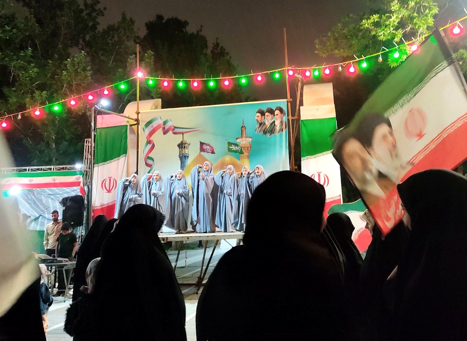 حماسه اقتدار تجمعات درمیدان هشتم شهریور مشهد از قاب پانا 