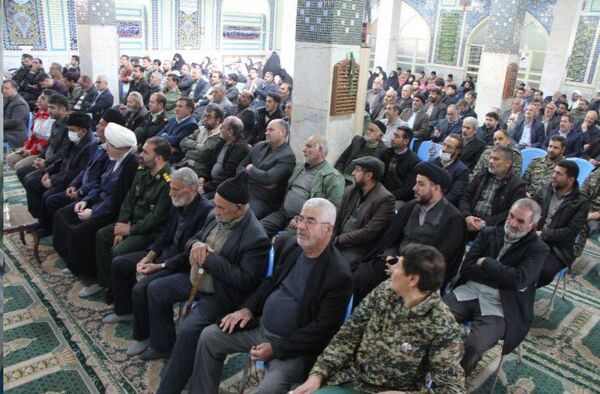 آیین تکریم و معارفه فرمانده ناحیه مقاومت بسیج در شهرستان بن 