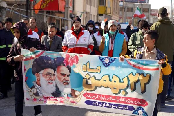  مراسم گرامیداشت راهپیمایی ۲۲ بهمن در شهرستان فیروزکوه