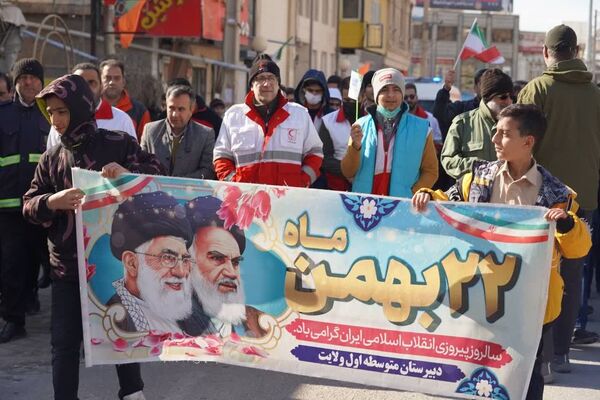  مراسم گرامیداشت راهپیمایی ۲۲ بهمن در شهرستان فیروزکوه