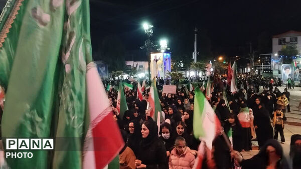 پنجاه وهشتمین شب حضورحماسی وباشکوه ،مردم شهرستان کوهدشت