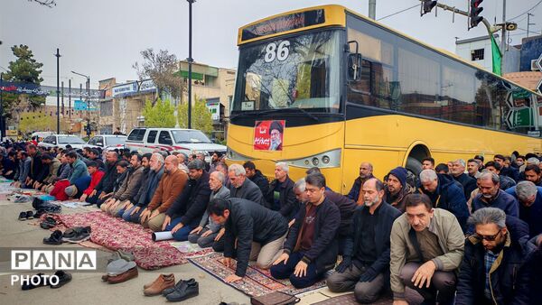 اقامه نماز عبادی سیاسی جمعه در روز قدس نیشابور 