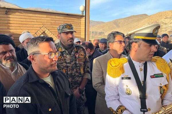مراسم اربعین شهدای ناوچه دنا در روستای لزور