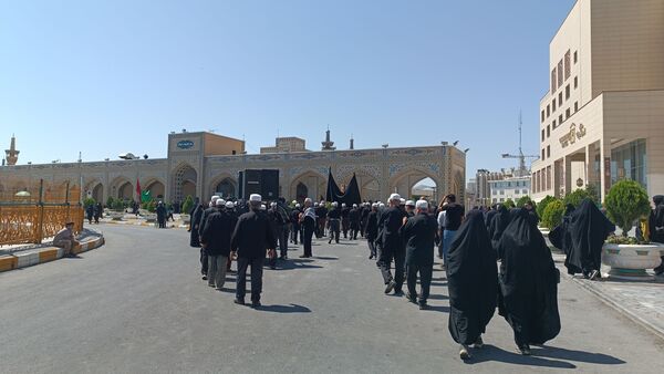 مراسم پیاده‌روی جاماندگان اربعین از میدان پانزده خرداد تا حرم مطهر رضوی