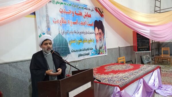  برگزاری همایش هفته وحدت در روستای درکش شهرستان سملقان