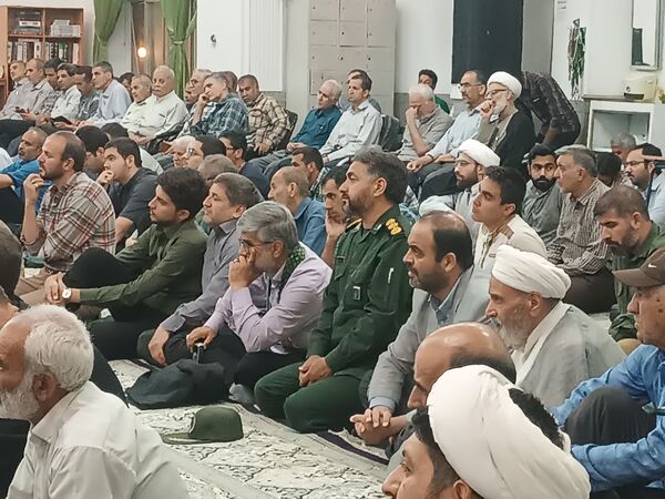 مراسم نخستین سالگرد شهادت شهدای خدمت در مسجد الهادی نیشابور 