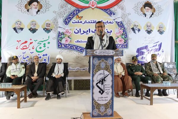 همایش اقتدار بسیجیان شهرستان بستک