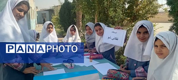 برگزاری ایستگاه نقاش شو و ایستگاه آرزوها در دبستان شهید عامل هوشمند زارچ