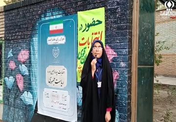 حماسه حضور پرشور مردم بهاباد در پای صندوق‌های رای