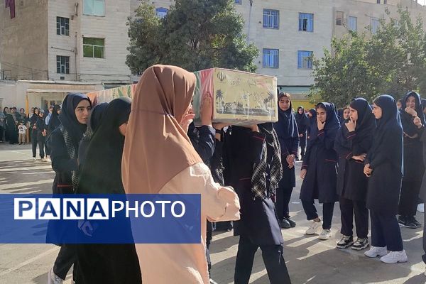 مدراس شهرستان قدس میزبان پرچم حرم امام حسین (ع) و شهید گمنام 