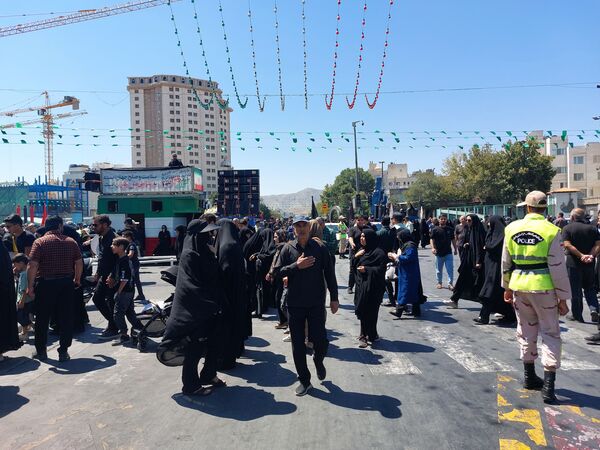 مراسم پیاده‌روی جاماندگان اربعین حسینی در مشهد 