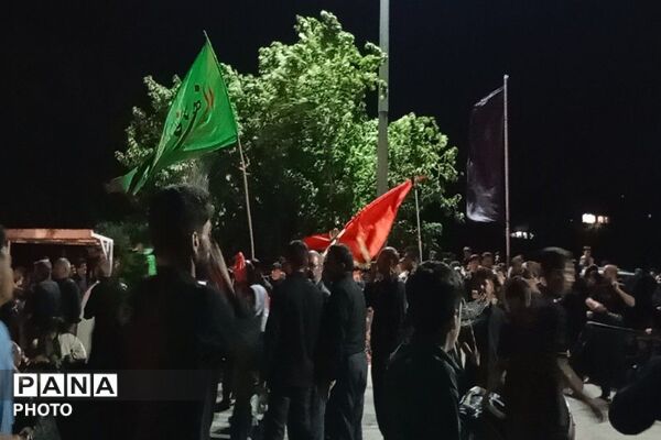مراسم شام غریبان سالار شهیدان  در حسینیه شهدای شهر بار