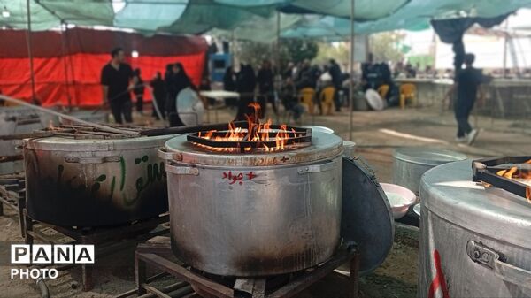 موکب های پذیرایی در روز عاشورای حسینی در روستای فدیشه