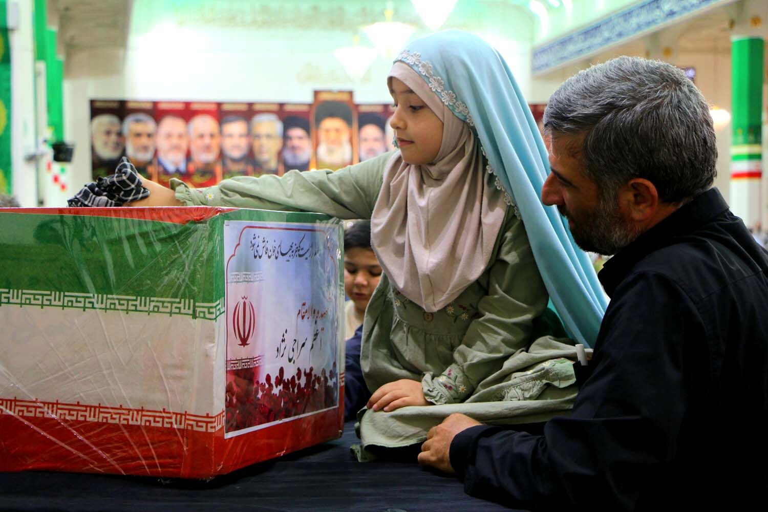 وداع با پیکر شهیده «سراجی نژاد» پس از 70 روز مفقودیت