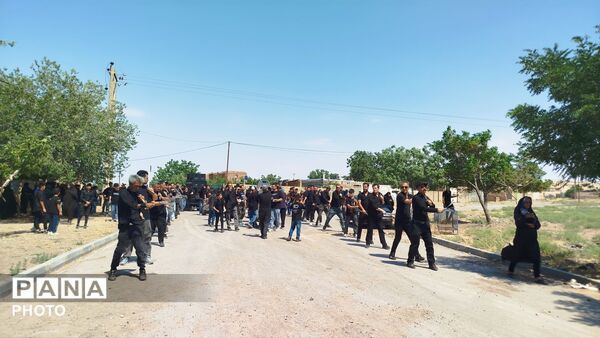 مراسم عزاداری در روز عاشورا همراه با حضور پر شور مردم روستای شوریاب