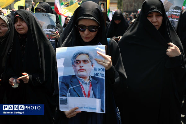 راهپیمایی مردمی علیه تهاجم رژیم صهیونیستی به ایران - تهران
