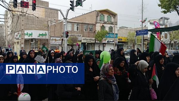 حضور پر شور مردم آبیک و البرز در روز قدس 