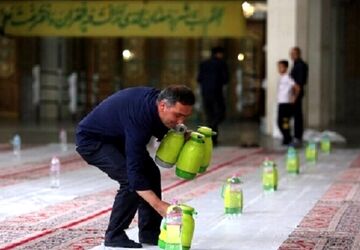 خدمت‌رسانی۵۰۰ خادم حرم بانوی کرامت در ماه مبارک رمضان