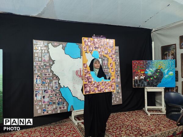 نگاهی به نمایشگاه مجاهدین خستگی‌ناپذیر با غرفه خبرگزاری پانا