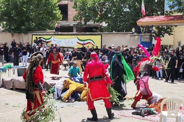 مراسم شبیه خوانی روز عاشورا در شهرستان طالقان