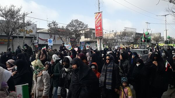 جلوه‌هایی از حماسه آفرینی مردم شیروان در راهپیمایی ۲۲ بهمن 