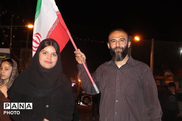 شامگاهی دیگر از حضور گرم مردمان باشتی در تجمعات