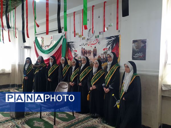 مراسم تشییع پیکر شهید گمنام در مدرسه علامه طباطبایی منطقه پردیس