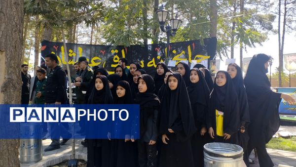 برپایی موکب‌های اربعین حسینی در خلیل آباد 