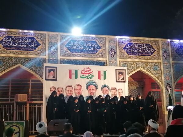 مراسم نخستین سالگرد شهدای خدمت در گلزار شهدای گمنام نیشابور 