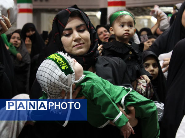 گهواره‌های عاشورایی و لالایی مادران همنوا با کودکان شهید