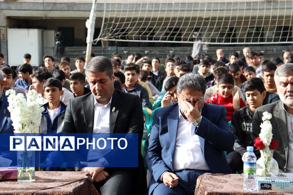 مراسم چهارشنبه‌های امام رضایی در مدرسه پیام غدیر آموزش و پرورش منطقه 14 تهران 