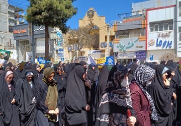 راهپیمایی باشکوه روز قدس در شهرستان گلبهار
