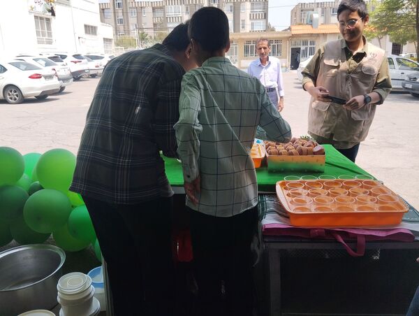 موکب دبیرستان ناصر در آموزش  و پرورش ناحیه ۷