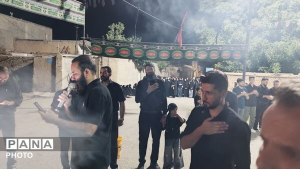 برگزاری آیین عزاداری حسینی در سامن