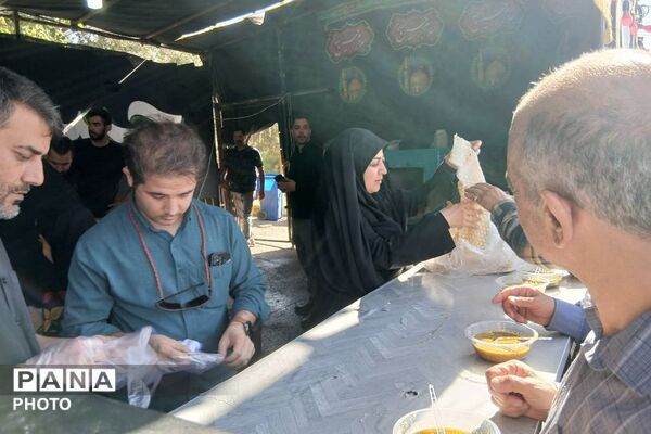 خدمت رسانی اداره آموزش و پرورش کهریزک در موکب عشاق الحسین اربعین