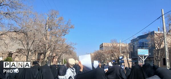 حضور پرشور مردم  شهرستان باخرز در خونخواهی رهبر شهید