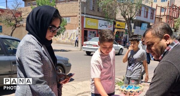 برپایی موکب غدیر کانون دانش‌آموزی شهید مدرس شهرستان سراب 