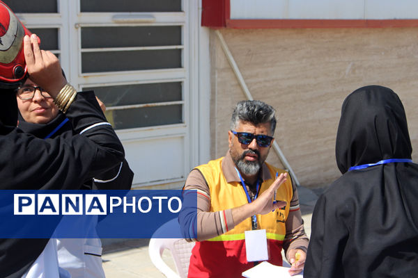 رقابت‌های اطفاء حریق مراقبین سلامت استان قم