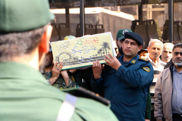 استقبال از پیکر مطهر ۲ شهید گمنام دفاع مقدس در شب‌های قدر