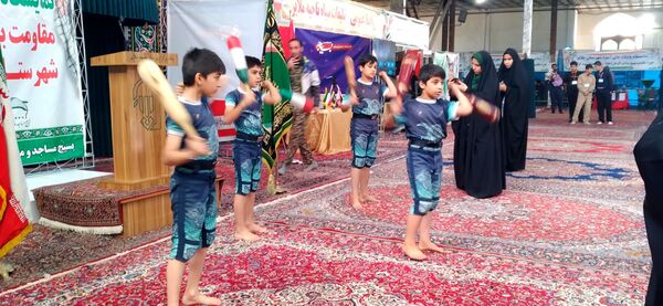  آیین افتتاحیه نمایشگاه پایگاه‌های مقاومت بسیج اسوه‌ شهرستان ملایر