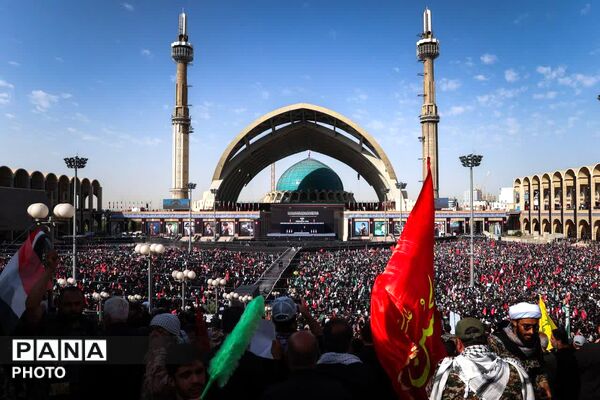  حضور حماسی فرهنگیان منطقه ۳ در مراسم وداع با رهبر شهید