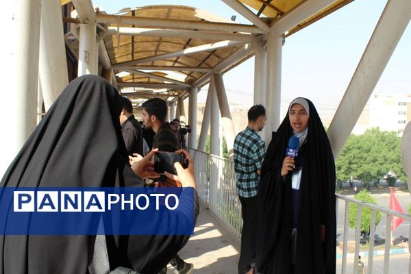 دانش آموزان اهوازی انزجار از استکبار جهانی را در قاب دوربین پانا ثبت کردند