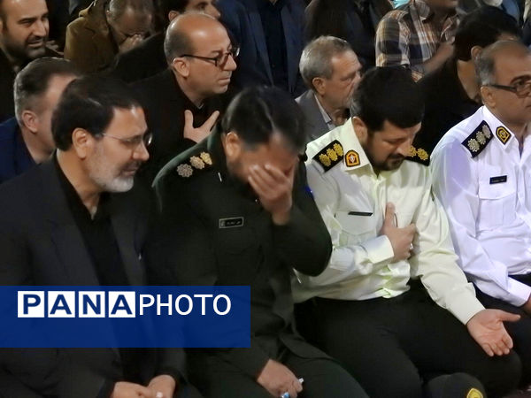 اجتماع بزرگ عزاداران شهدای خدمت در گلزار شهدای نیشابور