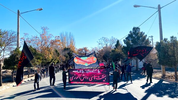 نوگلان حسینی باخرز در سوگ شهادت حضرت فاطمه(س) به عزاداری پرداختند